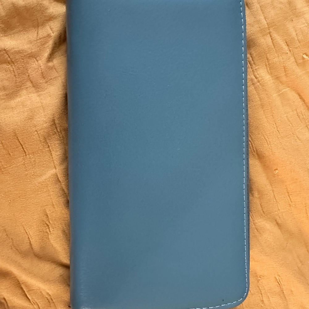 Blue Leather Wallet